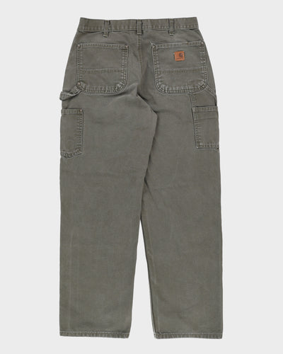 Vintage Carhartt Light Green Double Knee Workwear Jeans - W32 L31