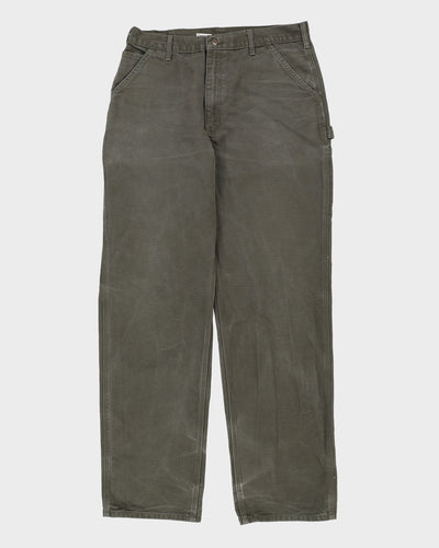 Vintage Carhartt Light Green Double Knee Workwear Jeans - W36 L36