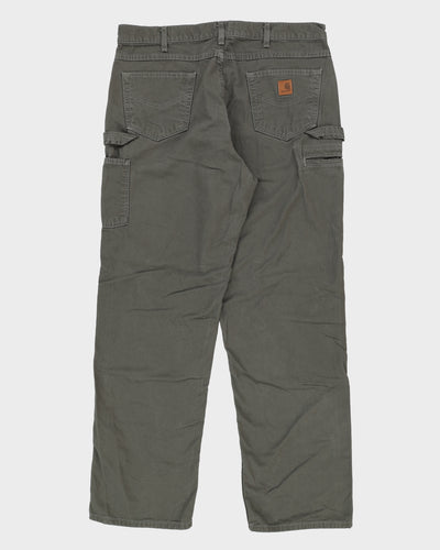 Carhartt Faded Green / Grey Workwear Jeans - W38 L34