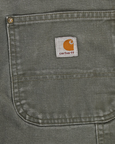 Vintage 90s Carhartt Double Knee Green Workwear Jeans - W38 L31