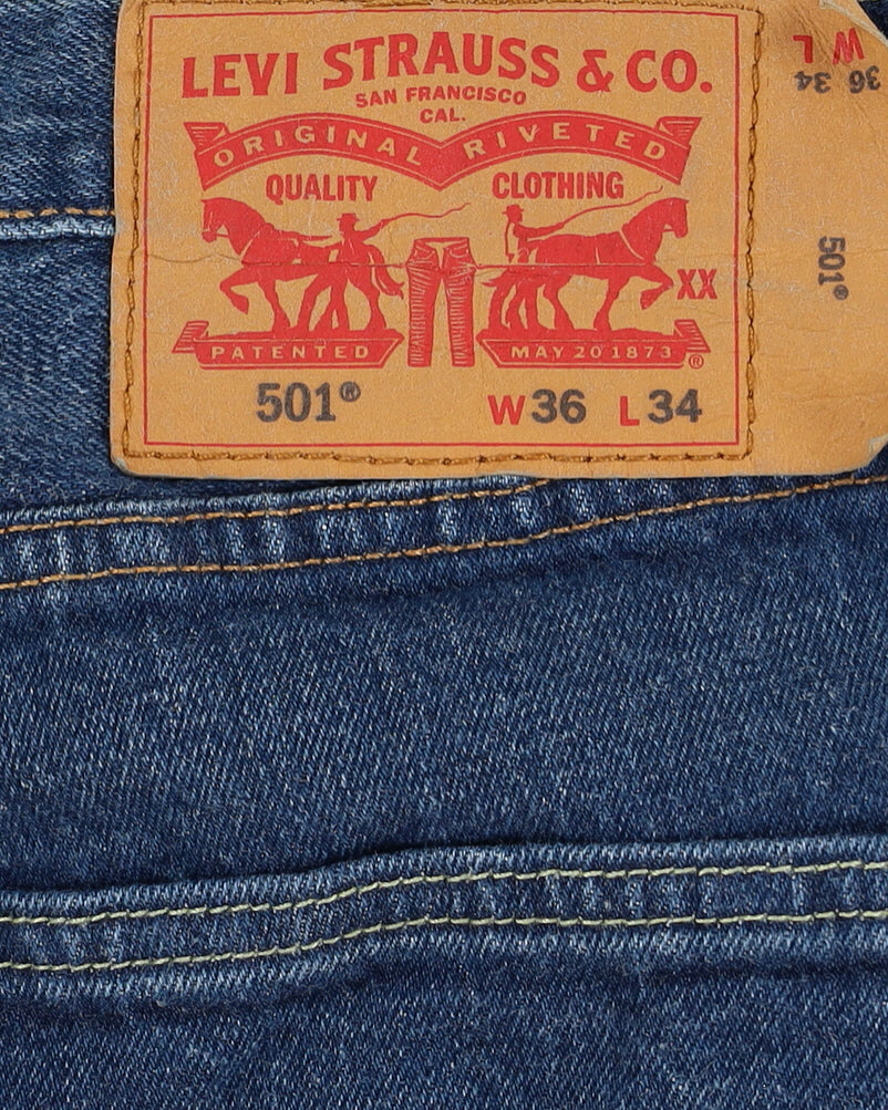 Levi's 501 Blue Jeans - W36 L34