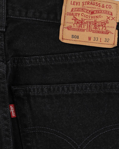 Vintage 90s Levi's 501 Dark Wash Jeans - W30 L31