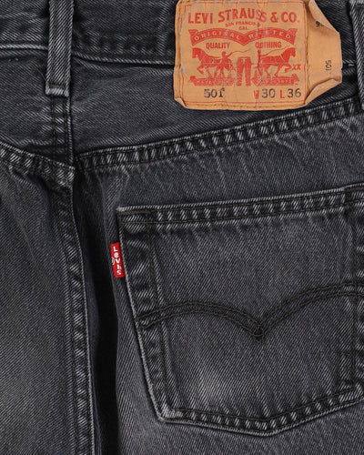 Levi's 501 Dark Grey Jeans - W29 L33
