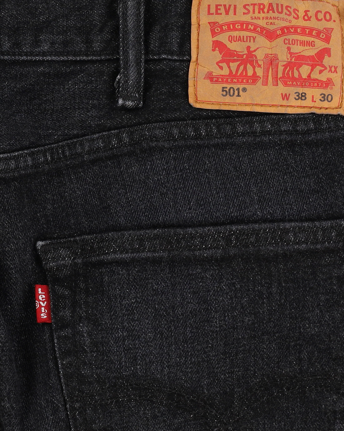 Levi's 501 Black Jeans - W38 L31