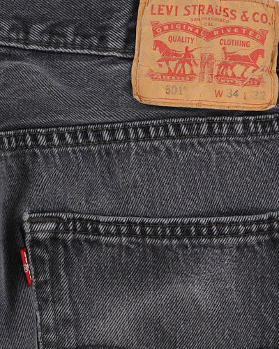 Levi's 501 Dark Grey Jeans - W33 L30