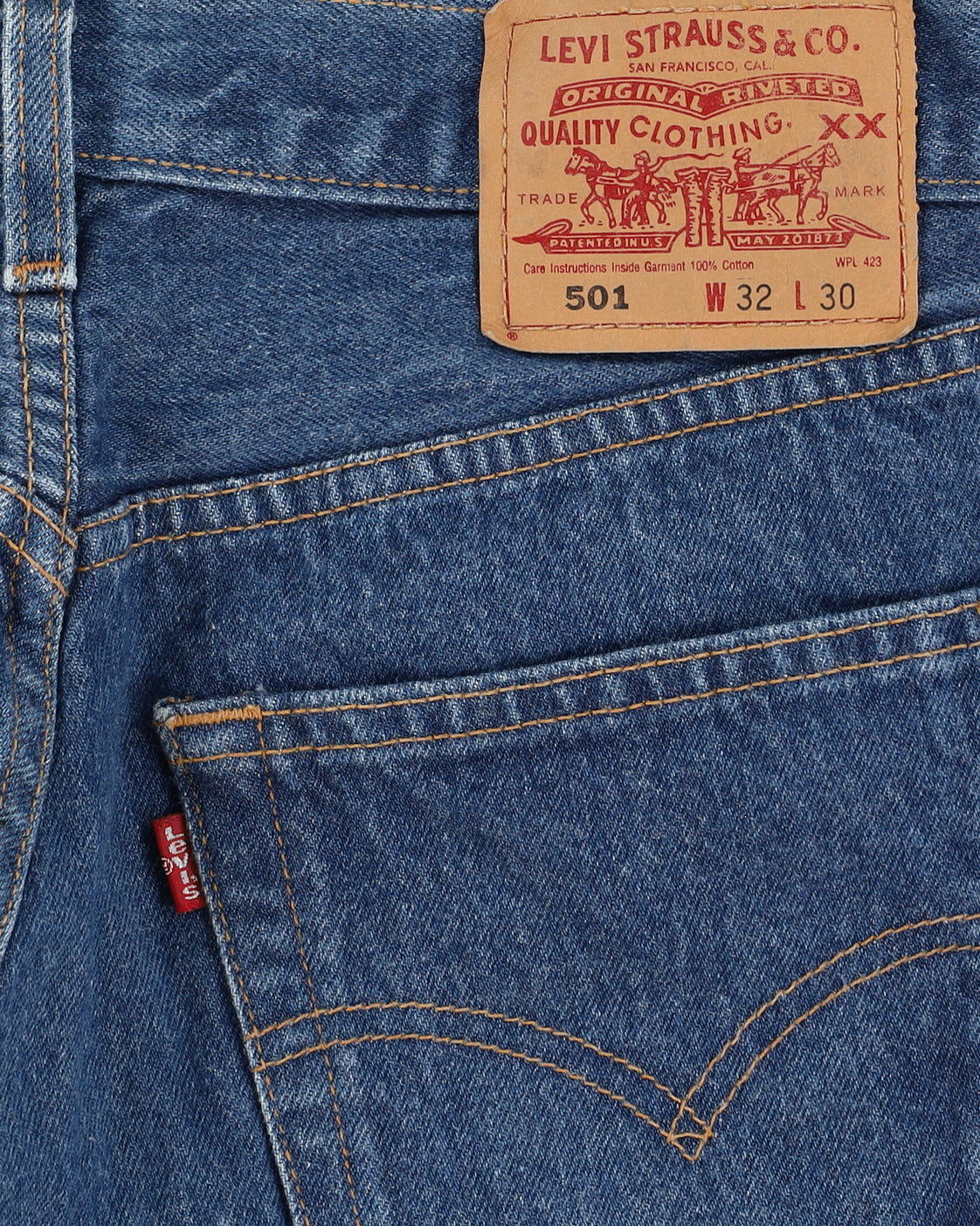 Vintage 90s Levi's 501 Blue Jeans - W32 L28