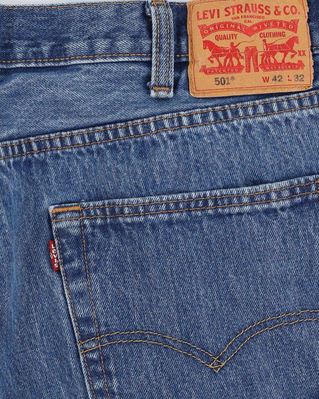 Vintage 90s Levi's 501 Blue Jeans - W42 L31