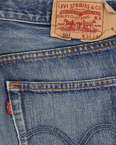 Levi's 501 Blue Jeans - W34 L32