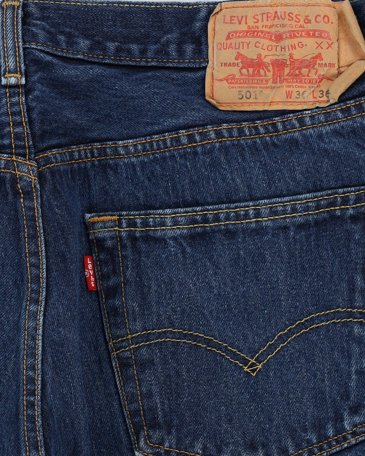 Levi's 501 Blue Jeans - W36 L36