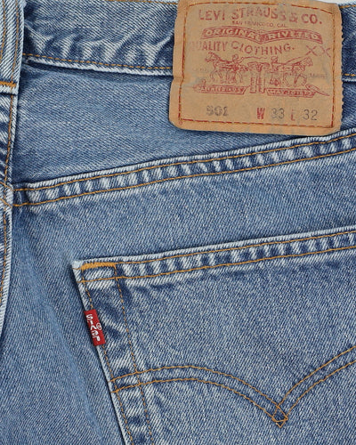 Vintage 90s Levi's 501 Blue Jeans - W32 L31