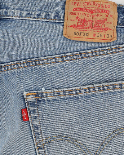 Vintage 90s Levi's 501 Blue Jeans - W35 L33
