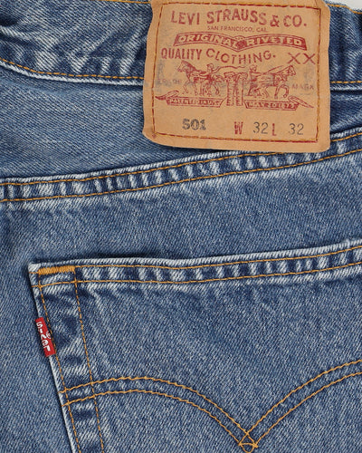 Vintage 90s Levi's 501 Blue Jeans - W30 L31