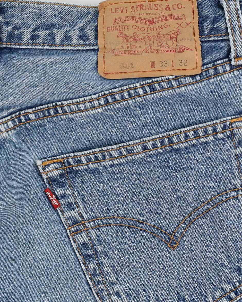 Vintage 90s Levi's 501 Blue Jeans - W32 L31