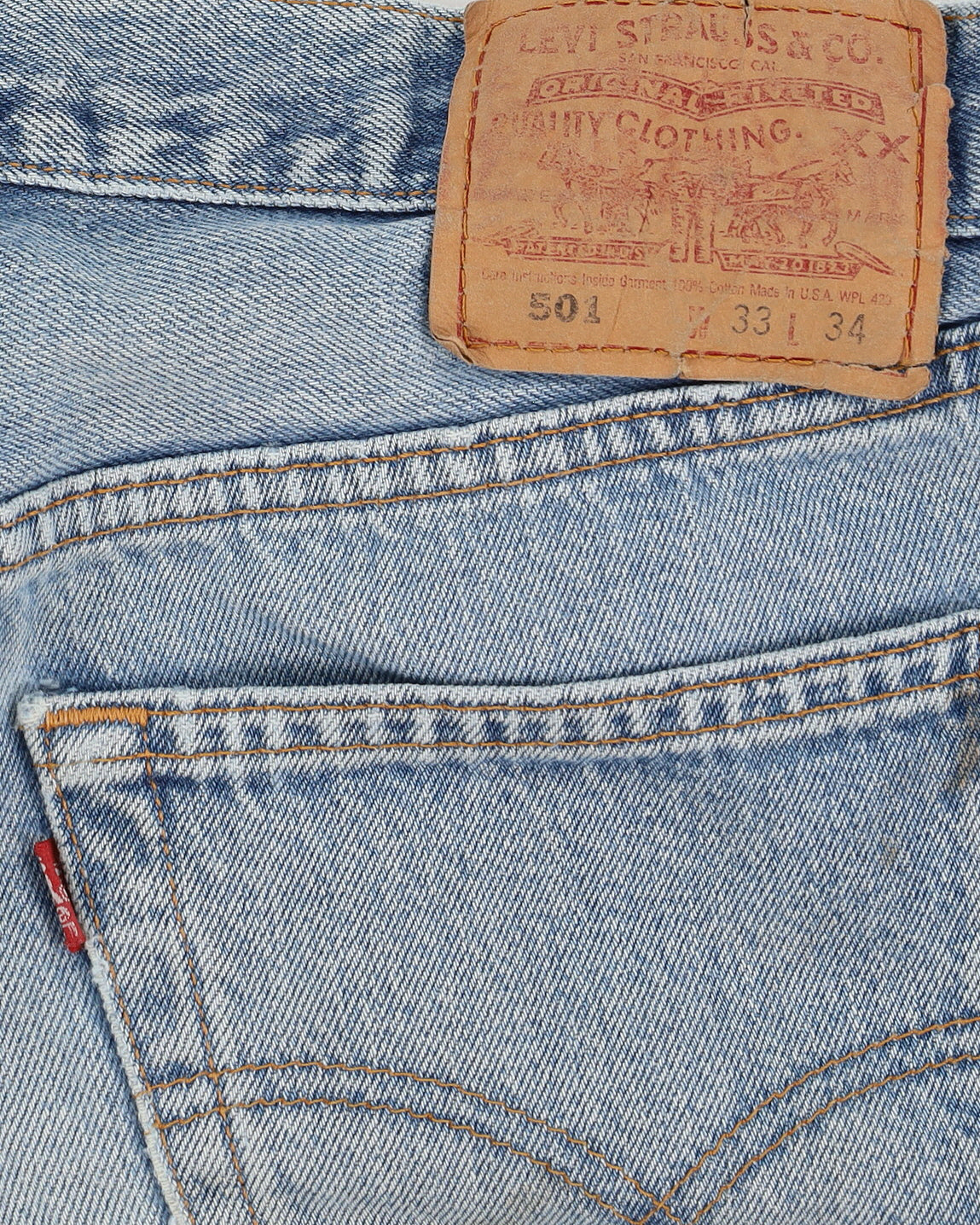 Vintage 90s Levi's 501 Blue Jeans - W32 L34