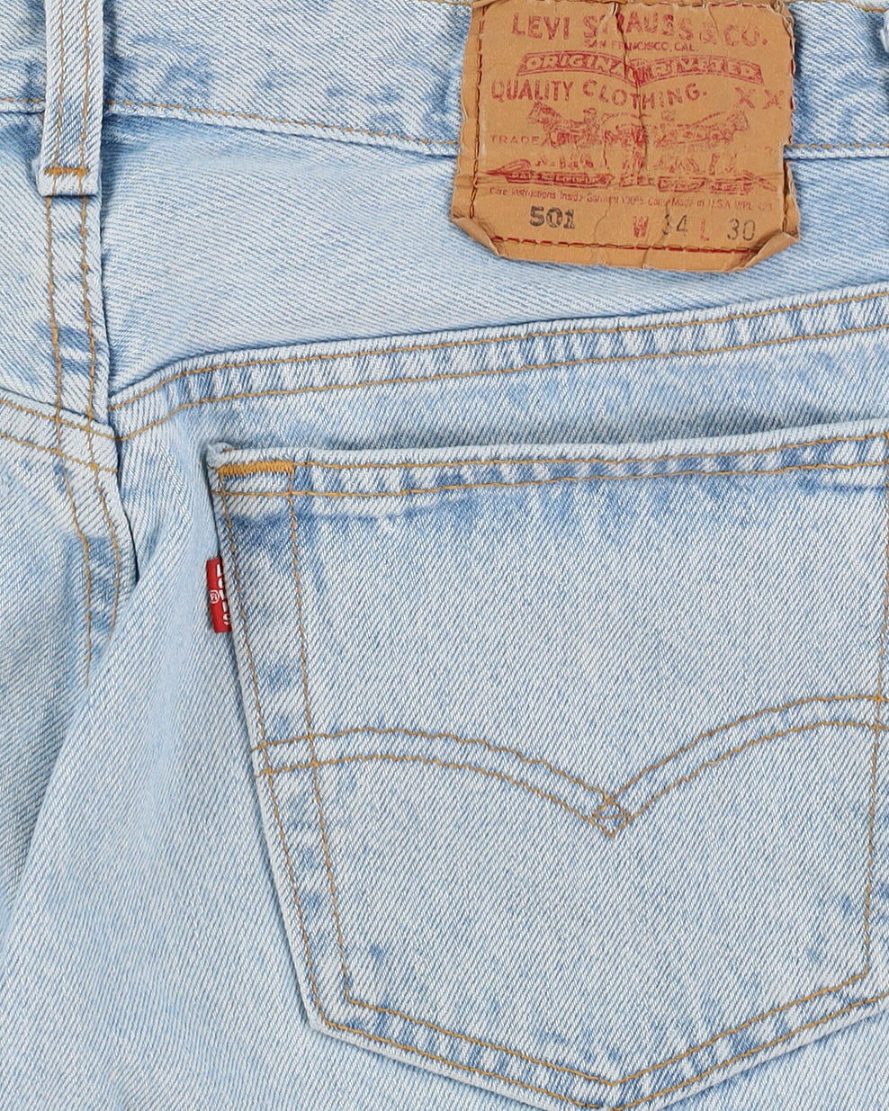 90s Levi's 501 Blue Jeans - W32 L30