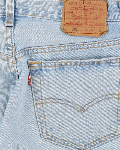 90s Levi's 501 Blue Jeans - W32 L30