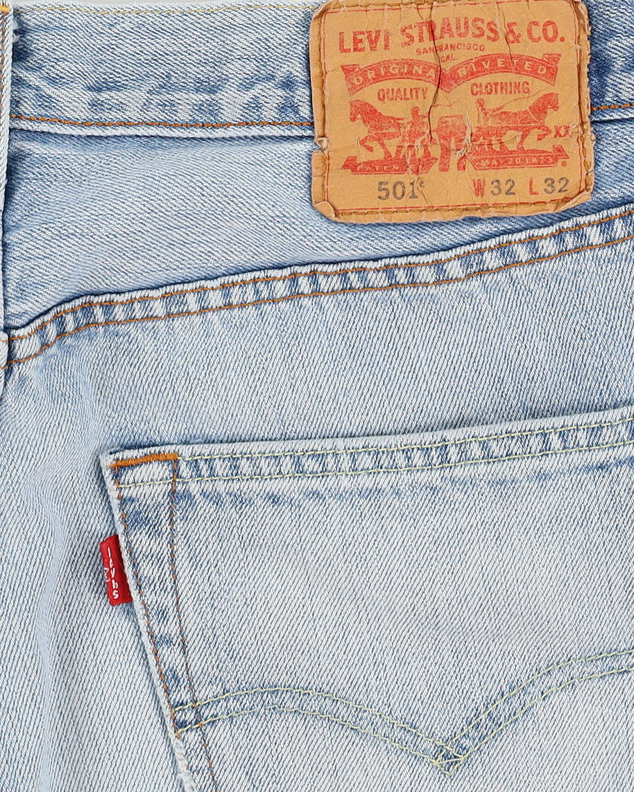 90s Levi's 501 Blue Jeans - W33 L31