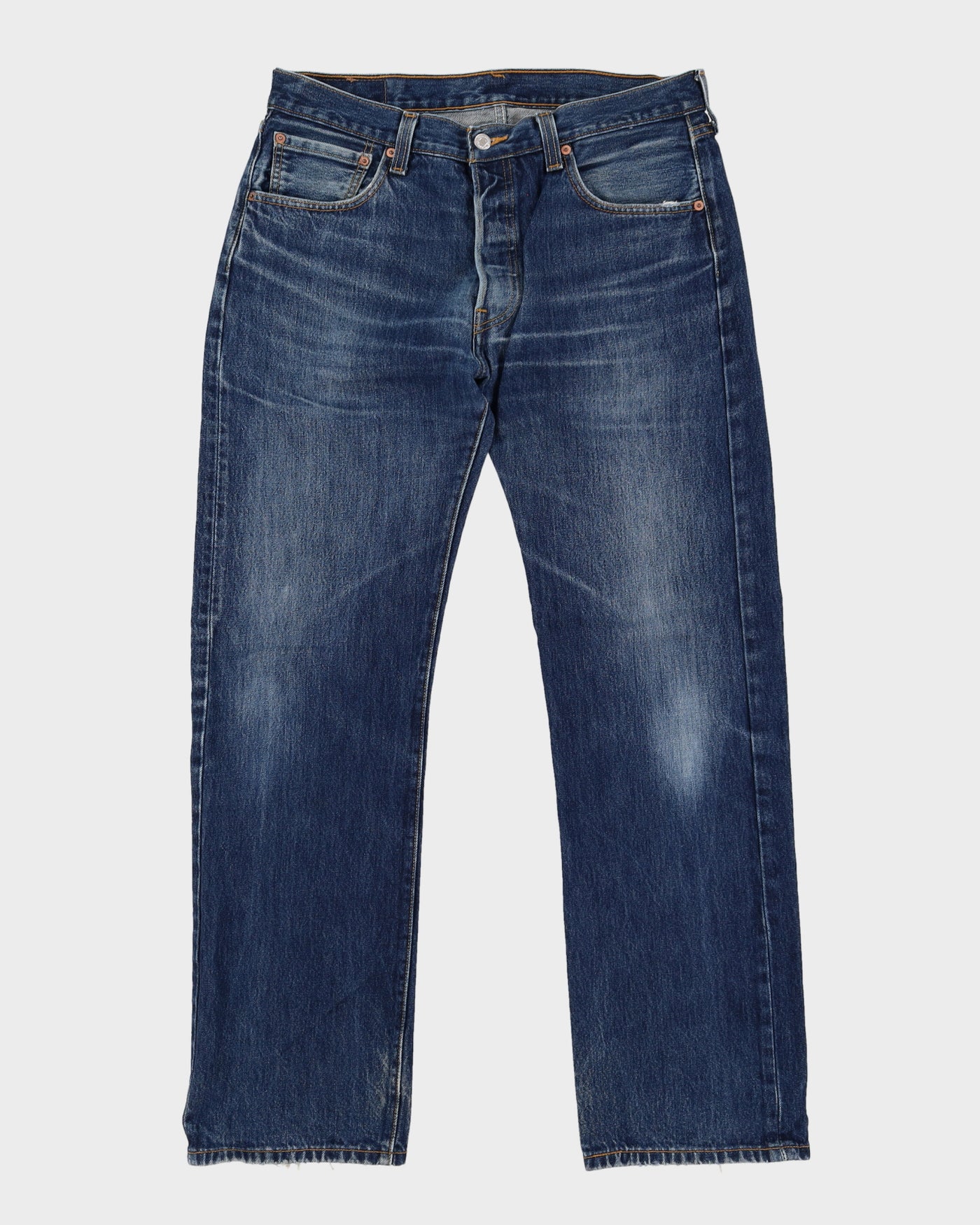 Vintage 90s Levi's 501 Dark Blue Jeans - W35 L32