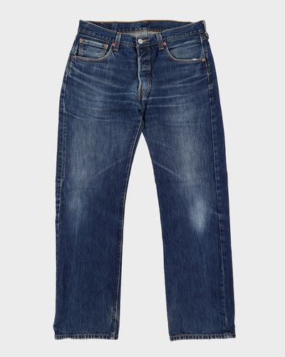 Vintage 90s Levi's 501 Dark Blue Jeans - W35 L32