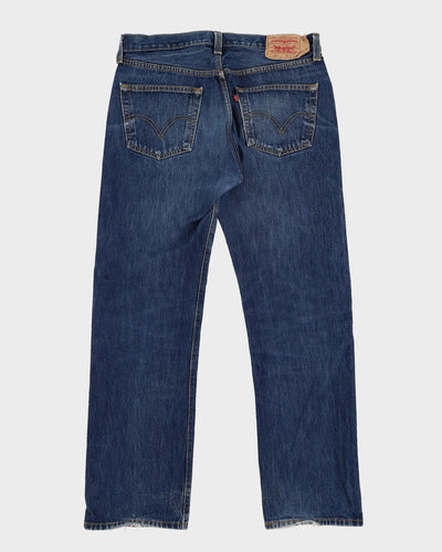 Vintage 90s Levi's 501 Dark Blue Jeans - W35 L32