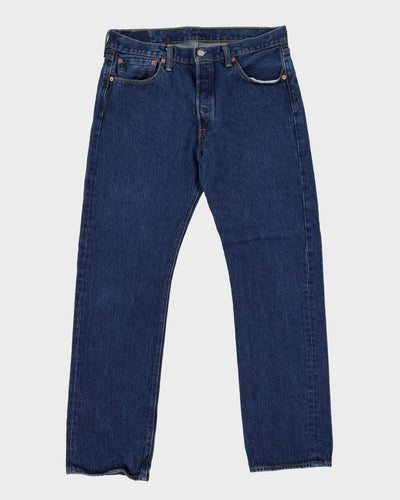 Vintage 90s Levi's 501 Dark Blue Jeans - W35 L32