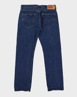 Vintage 90s Levi's 501 Dark Blue Jeans - W35 L32