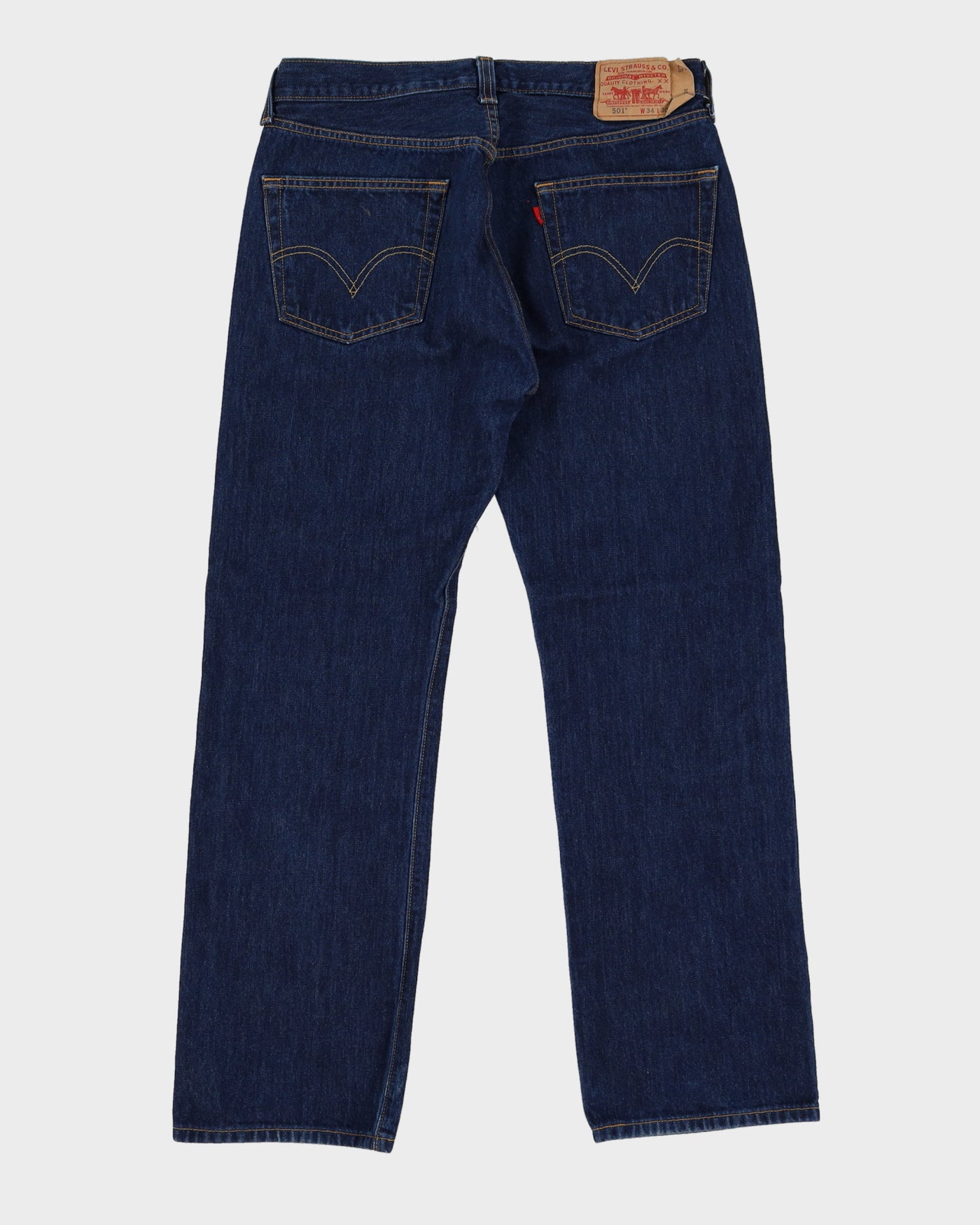 Vintage 90s Levi's 501 Dark Blue Jeans - W34 L31