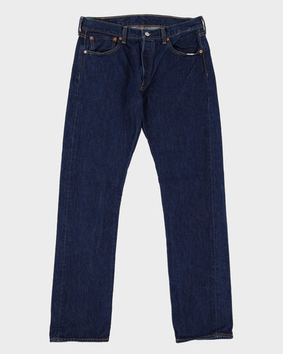 Vintage 90s Levi's 501 Dark Blue Jeans - W34 L34