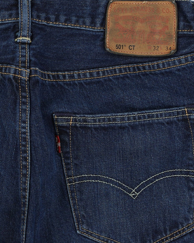 Vintage 90s Levi's 501 Dark Blue Jeans - W32 L32