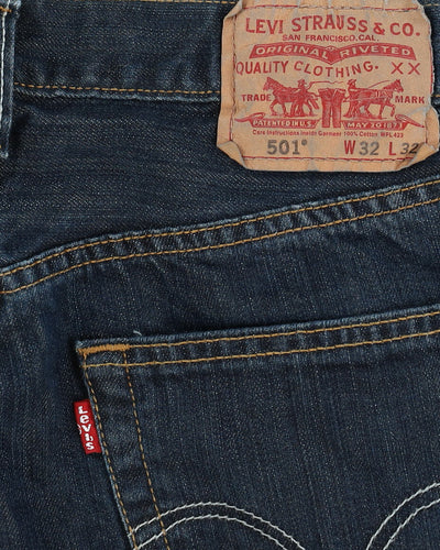 Levi's 501 Dark Blue Jeans - W32 L31