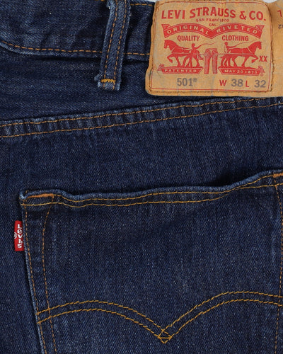 Levi's 501 Dark Blue Jeans - W38 L32