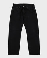 Levi's 505 Black Dark Wash Jeans - W32 L29