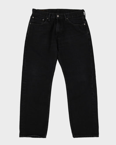 Levi's 505 Black Dark Wash Jeans - W32 L29