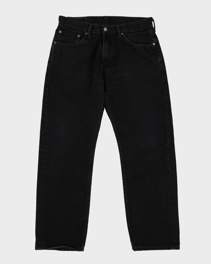 Levi's 505 Black Dark Wash Jeans - W32 L29