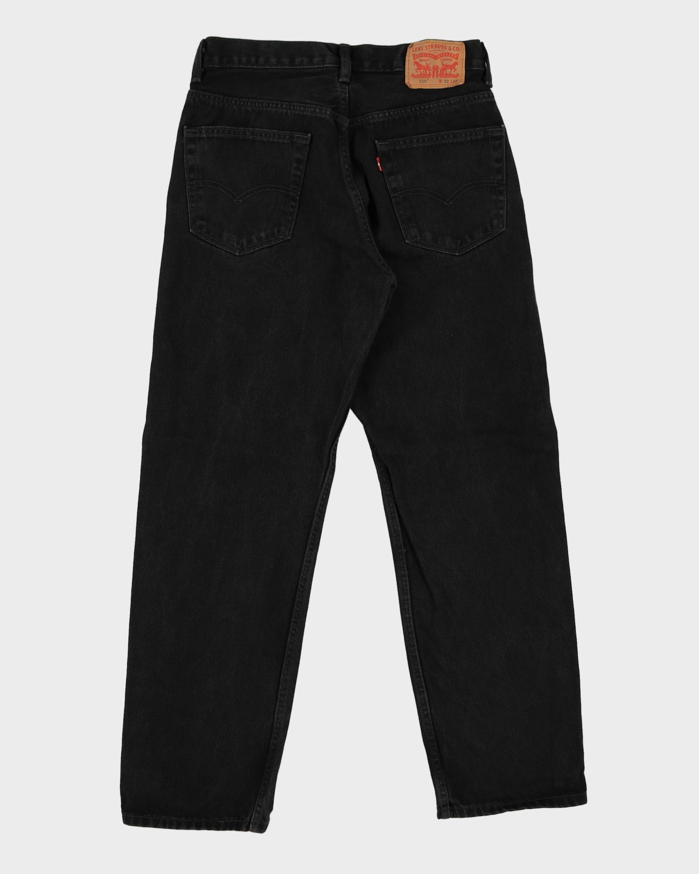 Levi's 505 Black Dark Wash Jeans - W32 L31