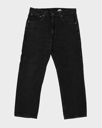 Vintage 80s Levi's 505 Black Dark Wash Jeans - W34 L27