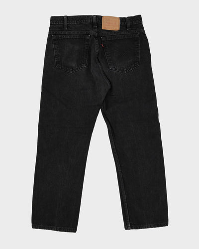 Vintage 80s Levi's 505 Black Dark Wash Jeans - W34 L27