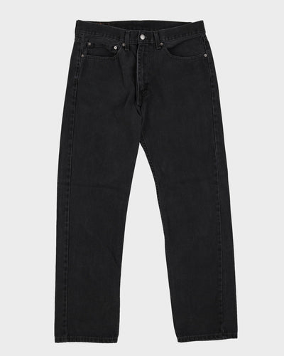 Levi's 505 Black Dark Wash Jeans - W34 L31