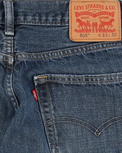 Levi's 505 Blue Jeans - W34 L32