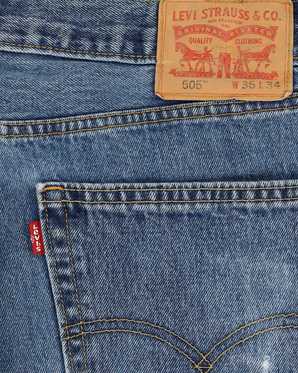Levi's 505 Blue Jeans - W33 L36