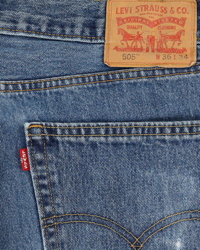 Levi's 505 Blue Jeans - W33 L36