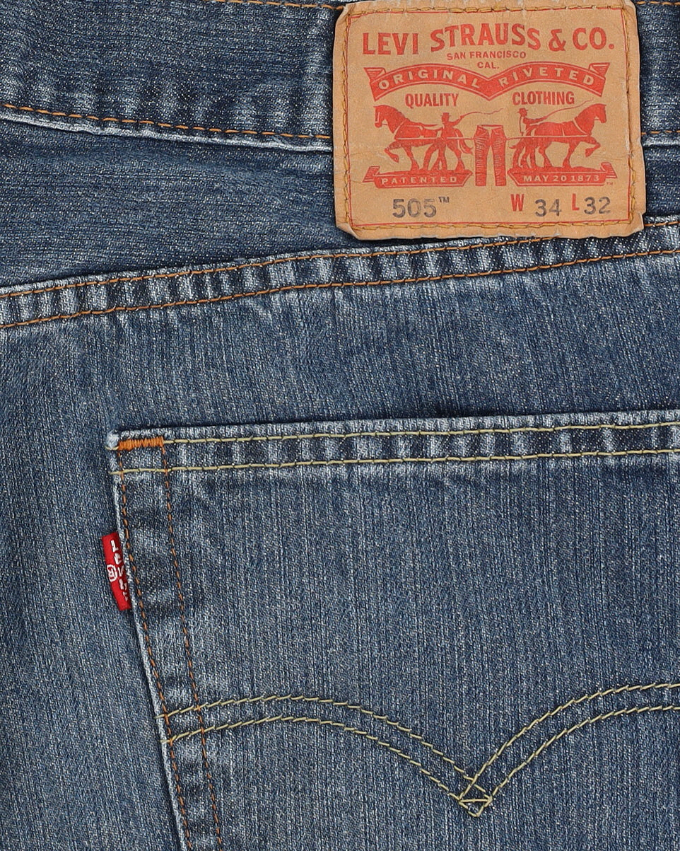 Levi's 505 Blue Jeans - W34 L32