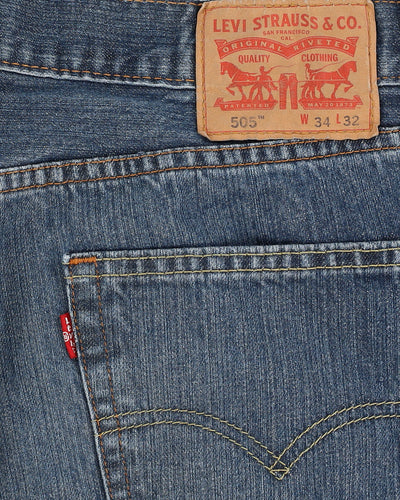 Levi's 505 Blue Jeans - W34 L32