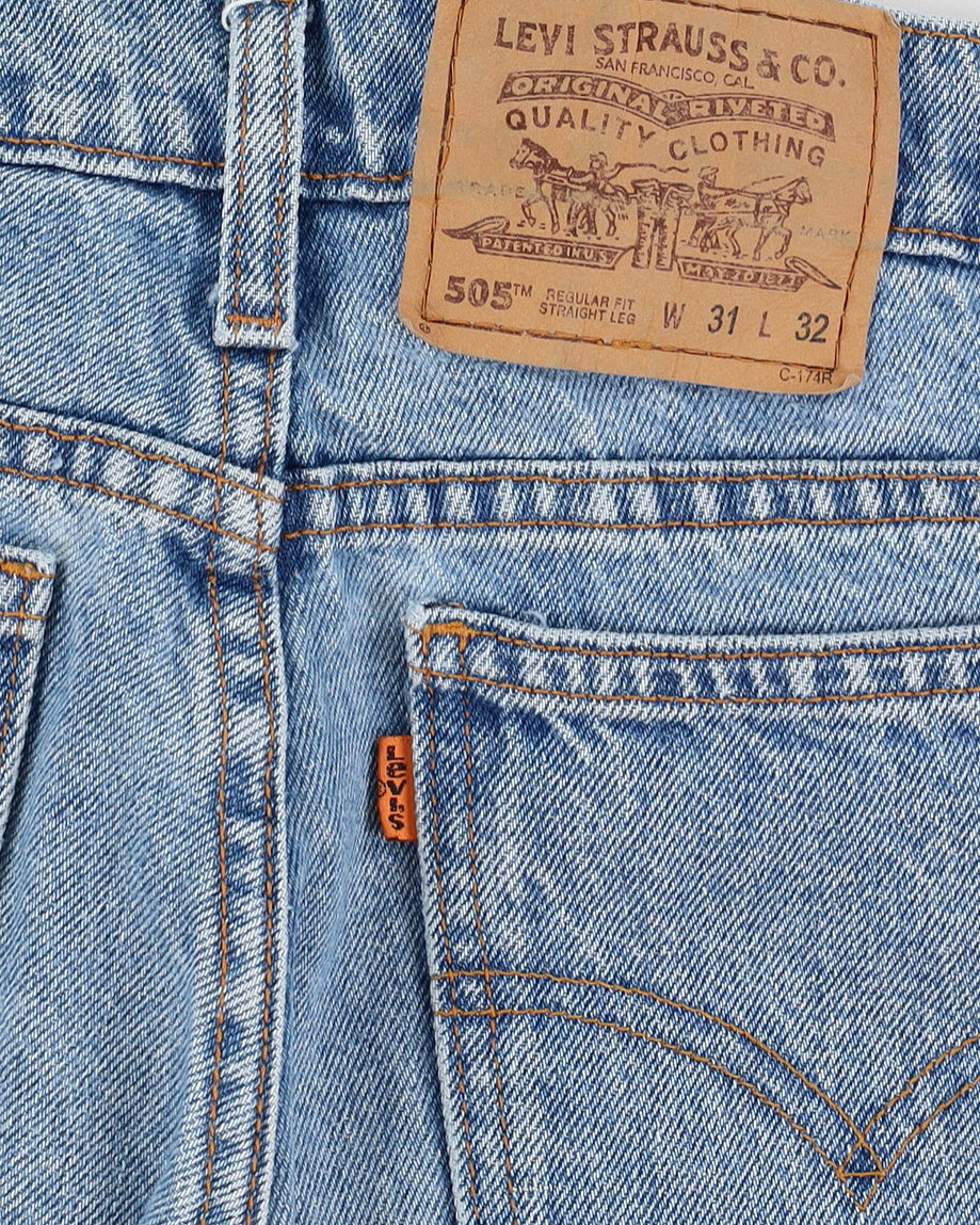 Vintage 80s Levi's 505 Blue Jeans - W30 L32