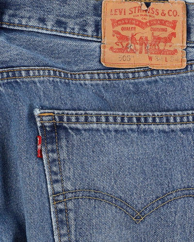 Levi's 505 Blue Jeans - W34 L32