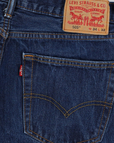 Levi's 505 Blue Jeans - W34 L31