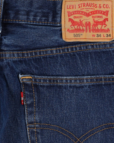 Levi's 505 Blue Jeans - W34 L32