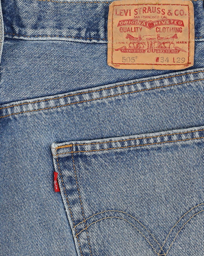 Levi's 505 Blue Jeans - W34 L29