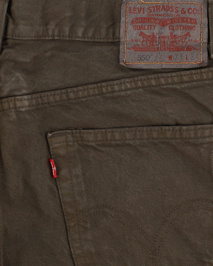Levi's 550 Green Jeans - W34 L34