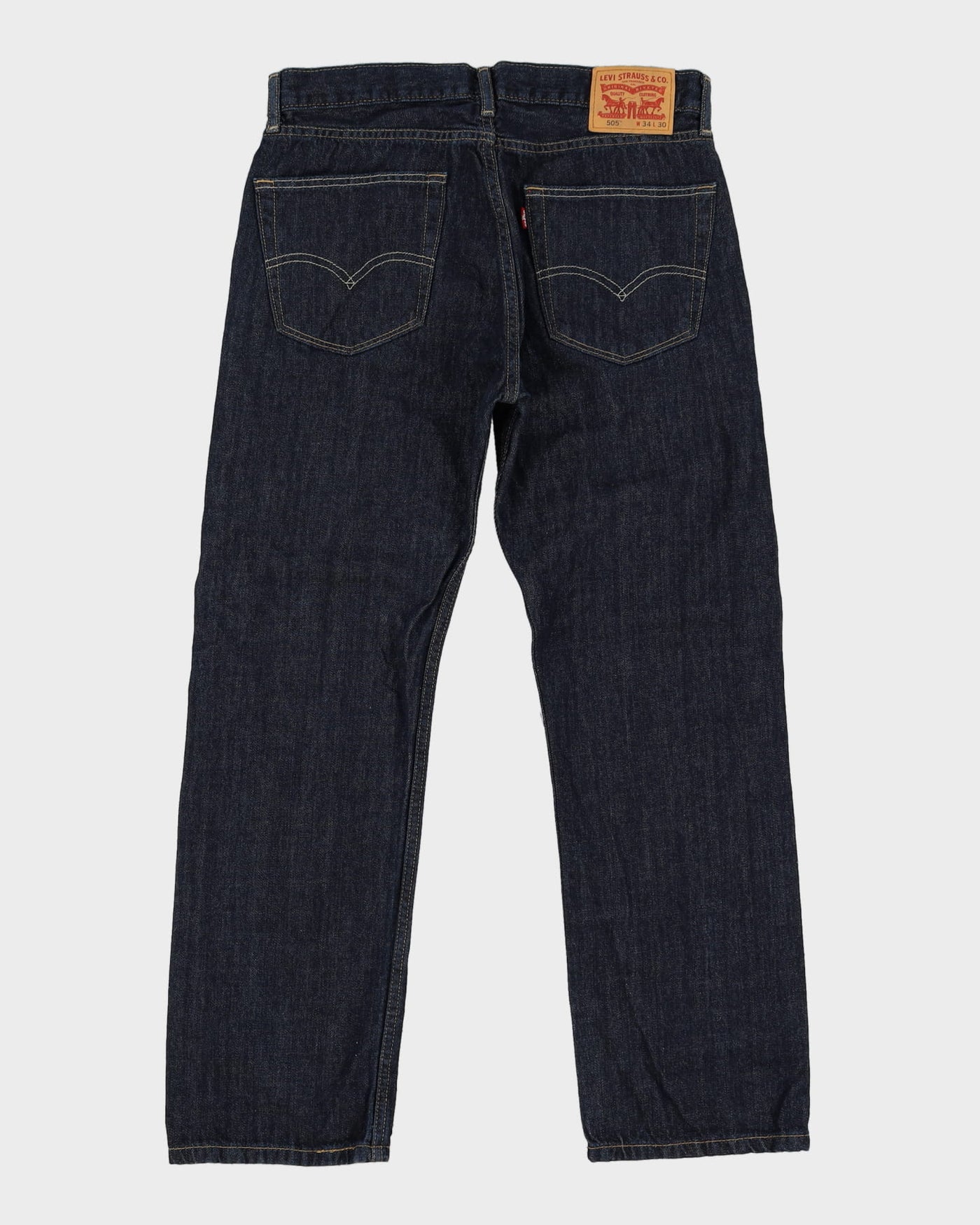 Levi's 505 Blue Dark Wash Jeans - W34 L30